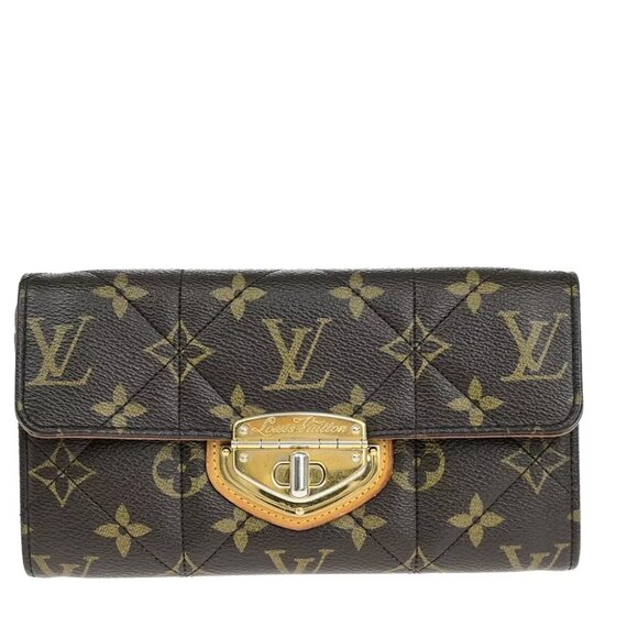 authenticity guaranteed LOUIS VUITTON Portefeuille Sarah Bifold Wallet Monogram - Picture 1 of 16